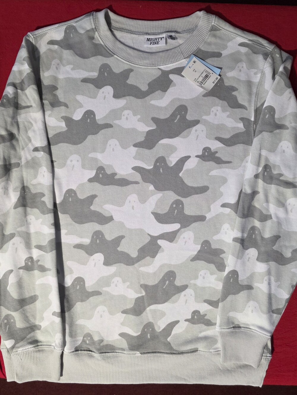 Mighty Gray & White Ghost Camo Sweatshirt